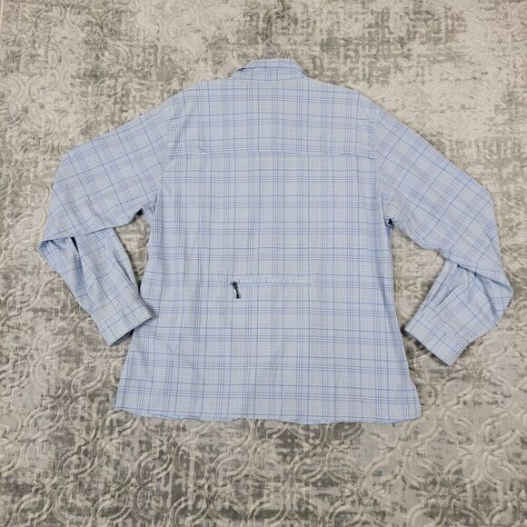 Aero Tech Designs Cycling Shirt Mens XL Blue Cyclewear Button Up  Plaid Vented - Picture 9 of 12